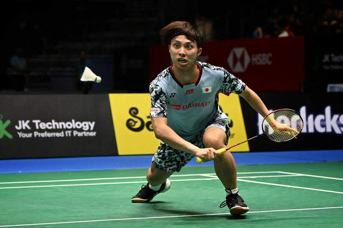 奈良冈功大虽然首局完成大逆转，但仍功亏一篑，无缘连续两年闯决赛。（海峡时报）