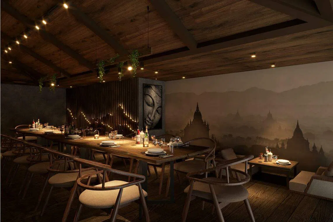 餐馆三楼私人包厢区适合小型聚会。（餐馆提供）