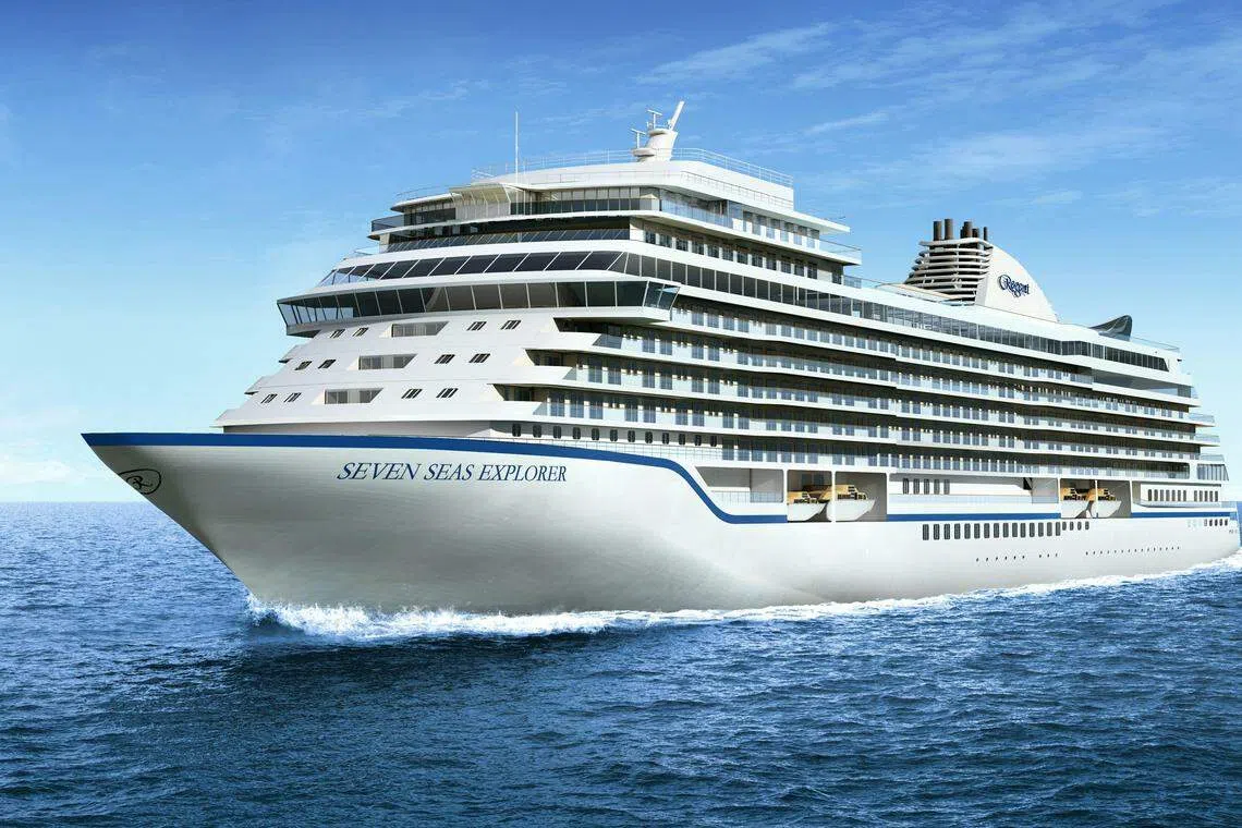 挪威游轮旗下的丽晶七海邮轮（Regent Seven Seas Cruise）。（挪威游轮）