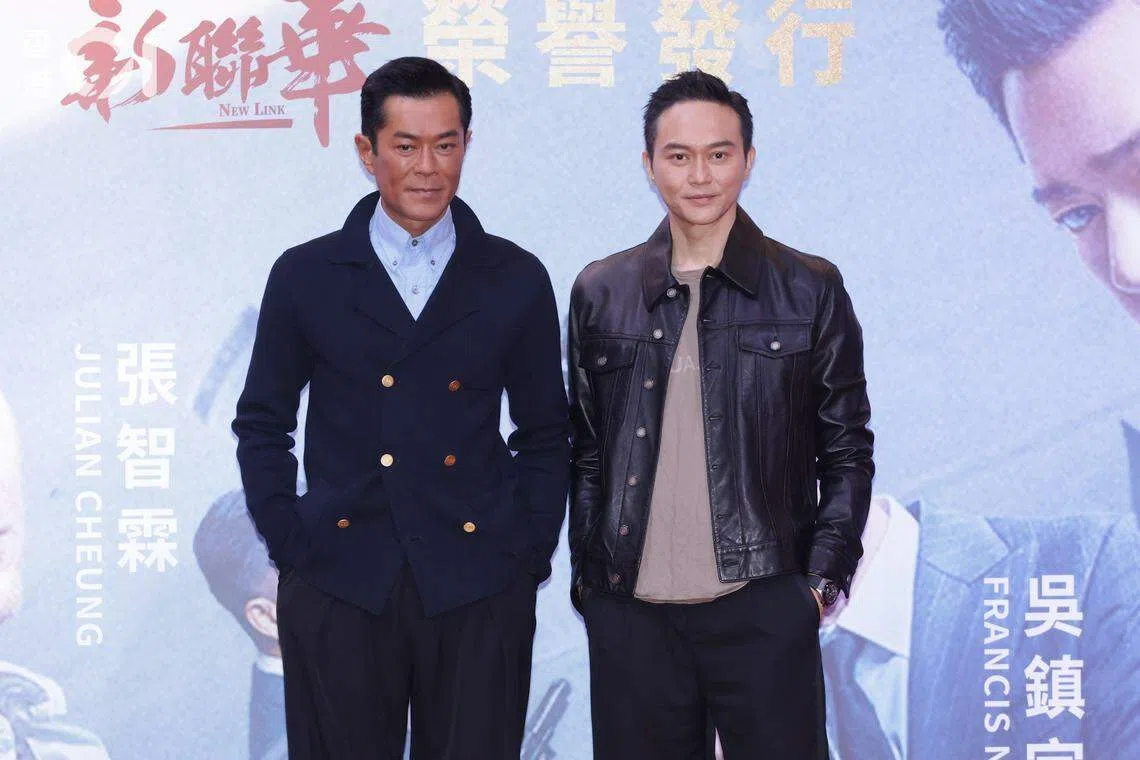 张智霖（右）和古天乐都被称“冻龄”。（互联网）