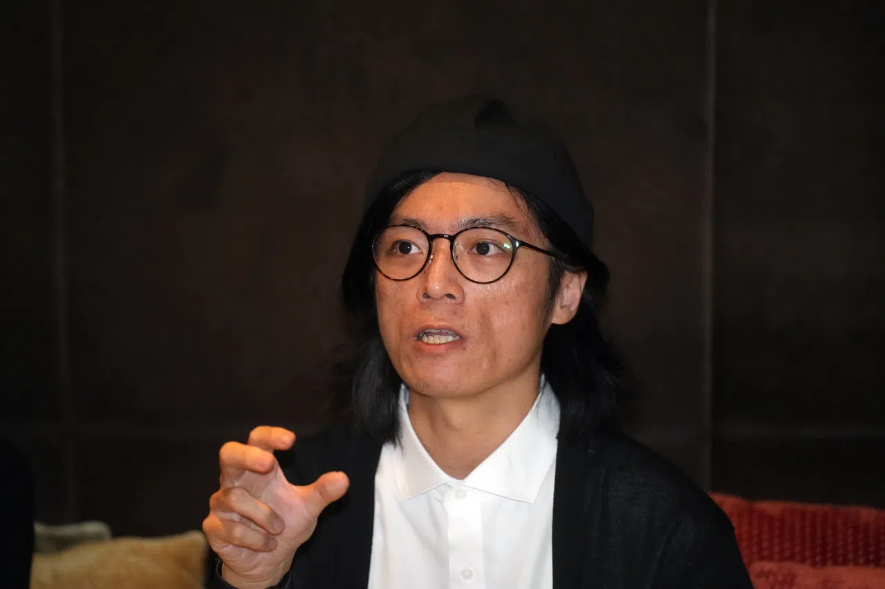 《世外》导演吴启忠畅聊制作这部得奖动画片的艰辛历程。（谢智扬摄）