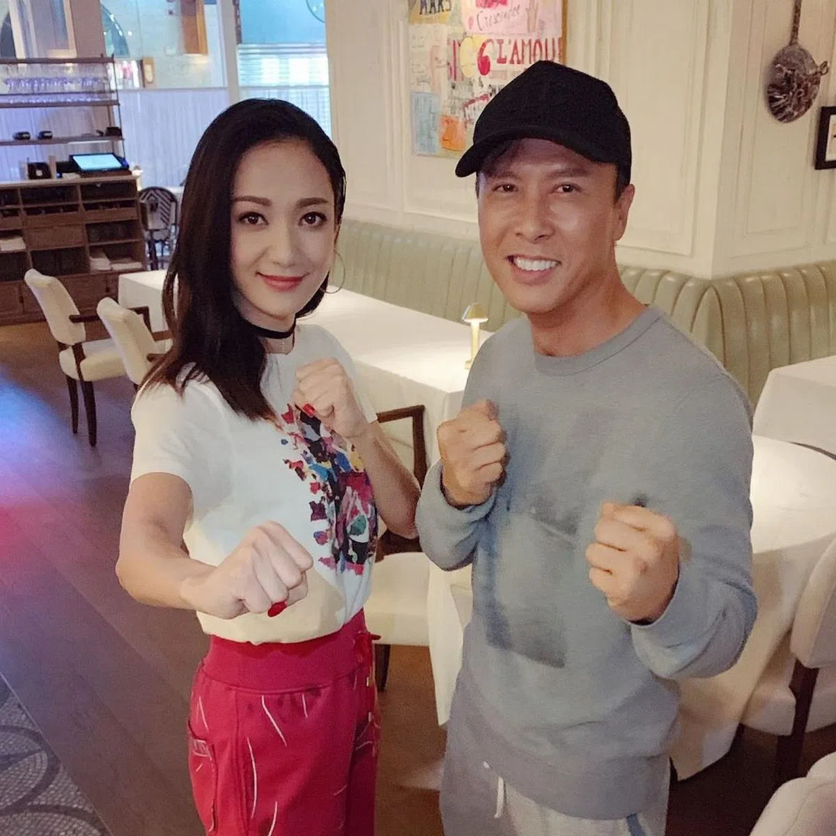 王君馨将与甄子丹合拍新片。（取自艺人IG）