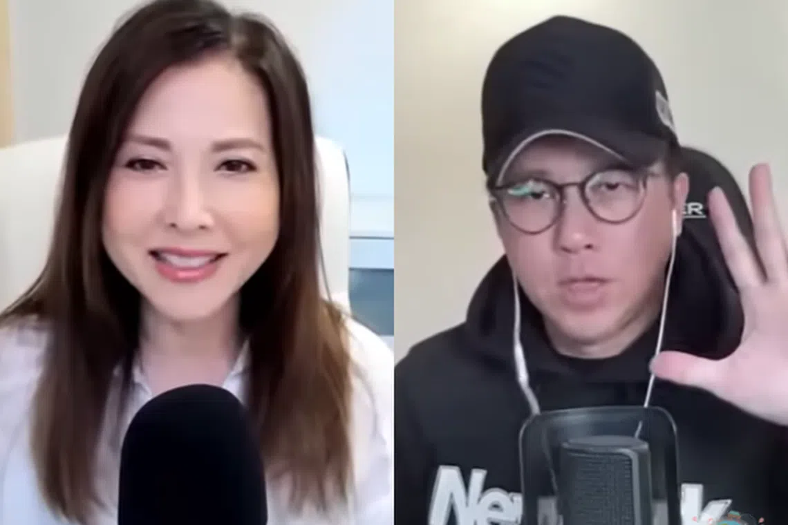 李婉华和林子博开始播批评《一舞倾城》剧情。（视频载图）