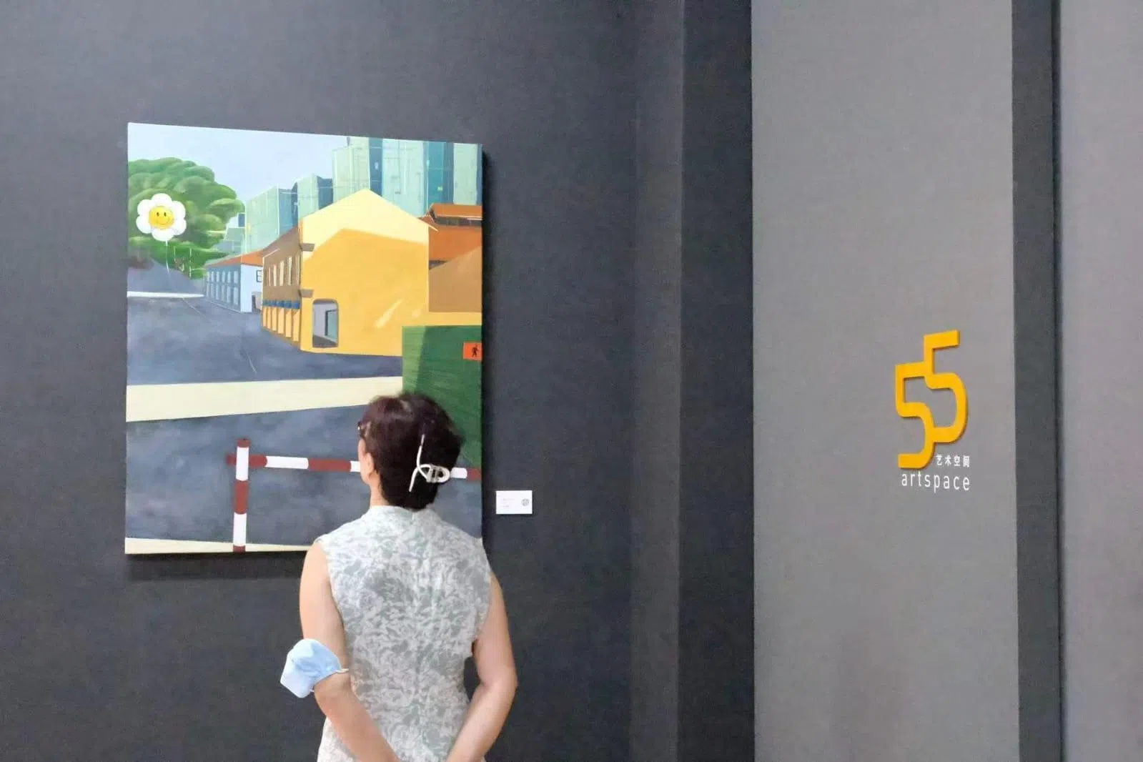 “空间·内外——黄丽娴个展”在55艺术空间举行。（黄丽娴提供）