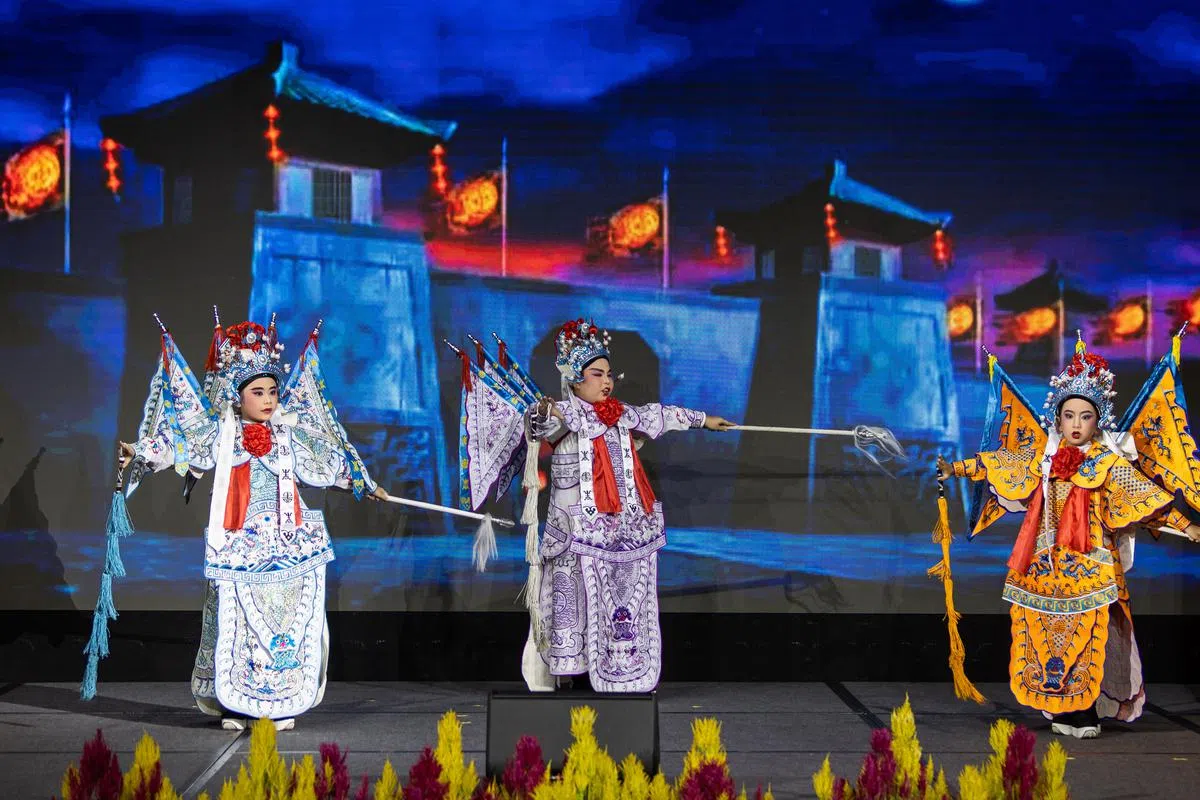 南华潮剧社呈献演出。（新加坡华族文化中心提供）