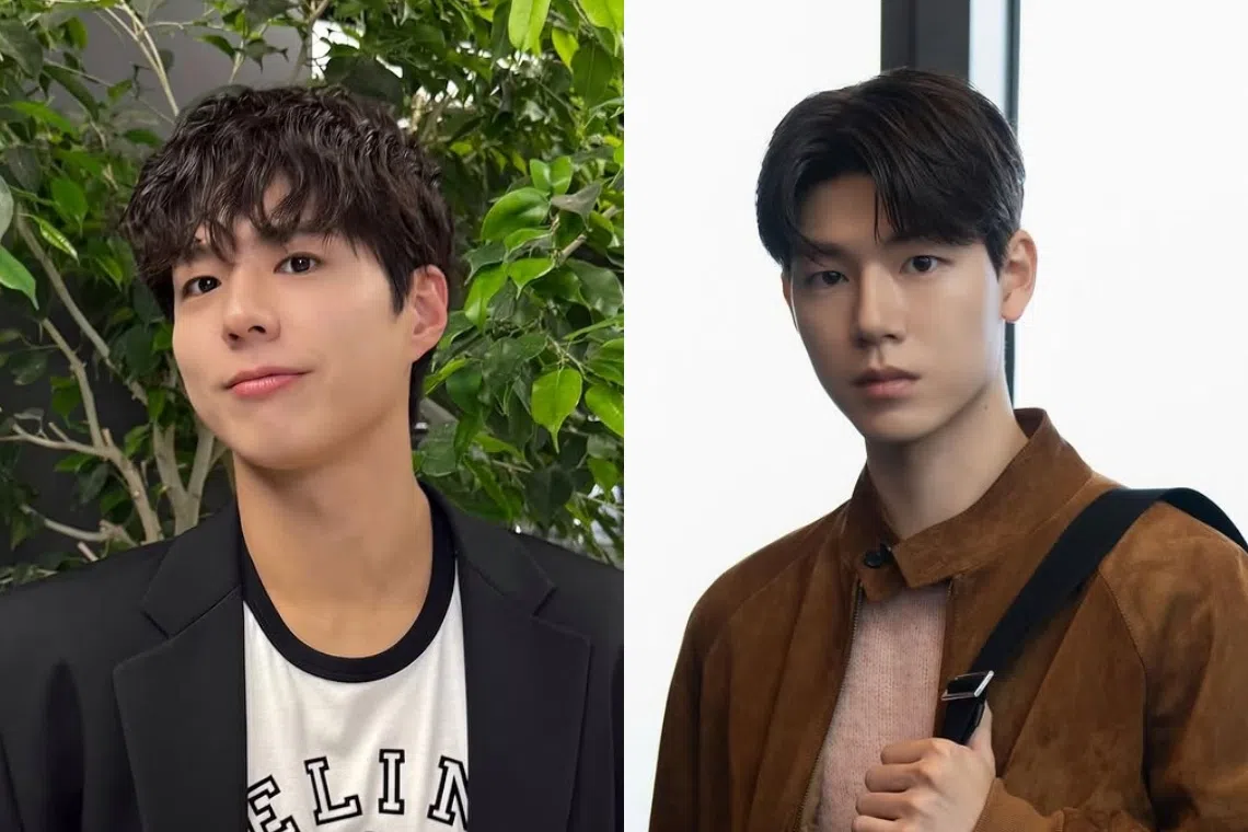 新晋演员裴贤圣（右）长相神似朴宝剑。（取自艺人IG）