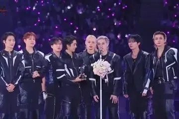 Stray Kids获得“年度歌手”和年度专辑”等奖项后压轴登场演出。（互联网）