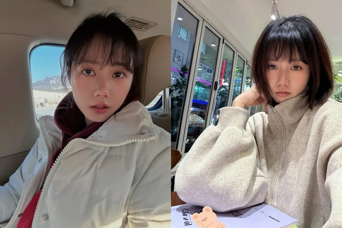 马䲰娗在社媒分享2025年底在韩国拍摄的日常。（取自马䲰娗IG）