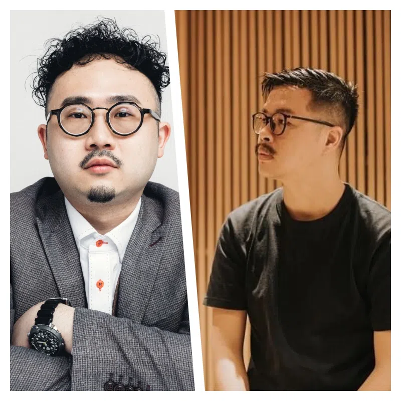 《正义回廊》导演何爵天（右）和演员麦沛东（左）将出席这次的香港电影巡礼。（新加坡电影协会提供）