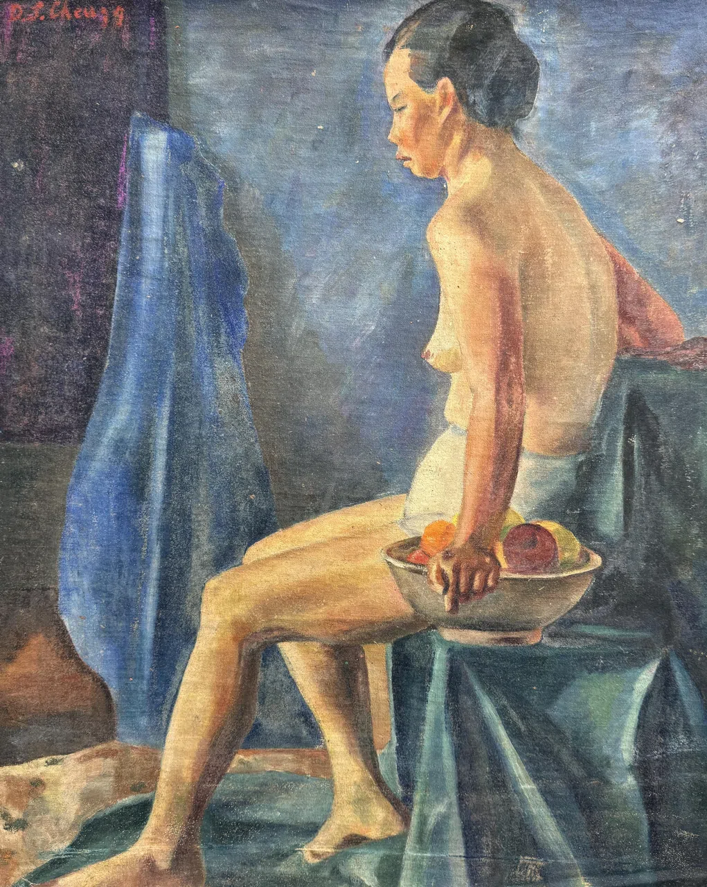 许铁生1939年的女体与静物油画。（品艺画廊提供）
