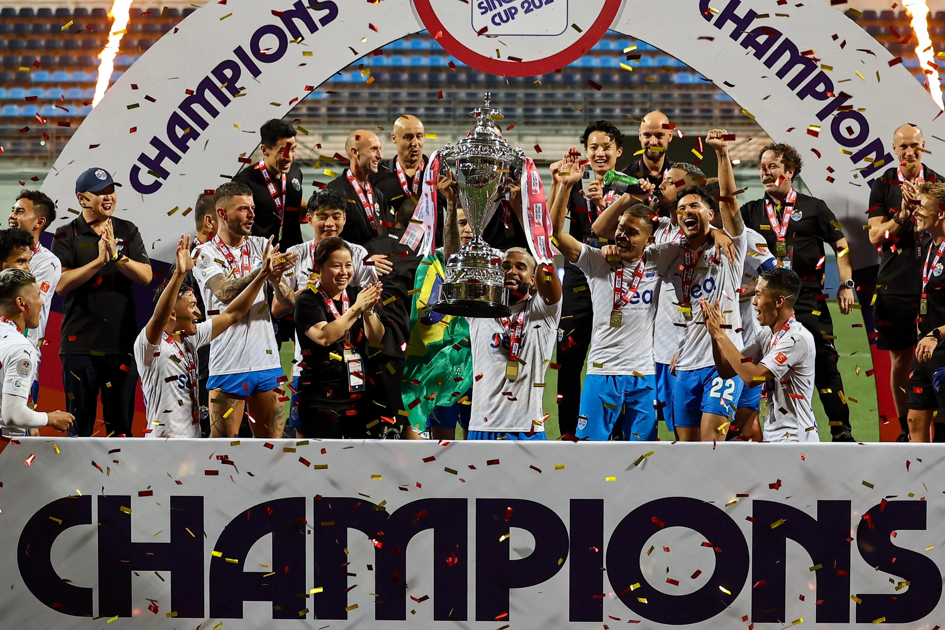 狮城水手去年12月赢得了新加坡杯冠军。（档案照片）