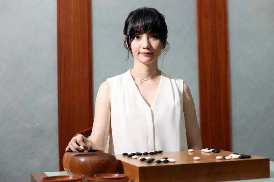 台湾美女黑嘉嘉是围棋高手。（互联网）