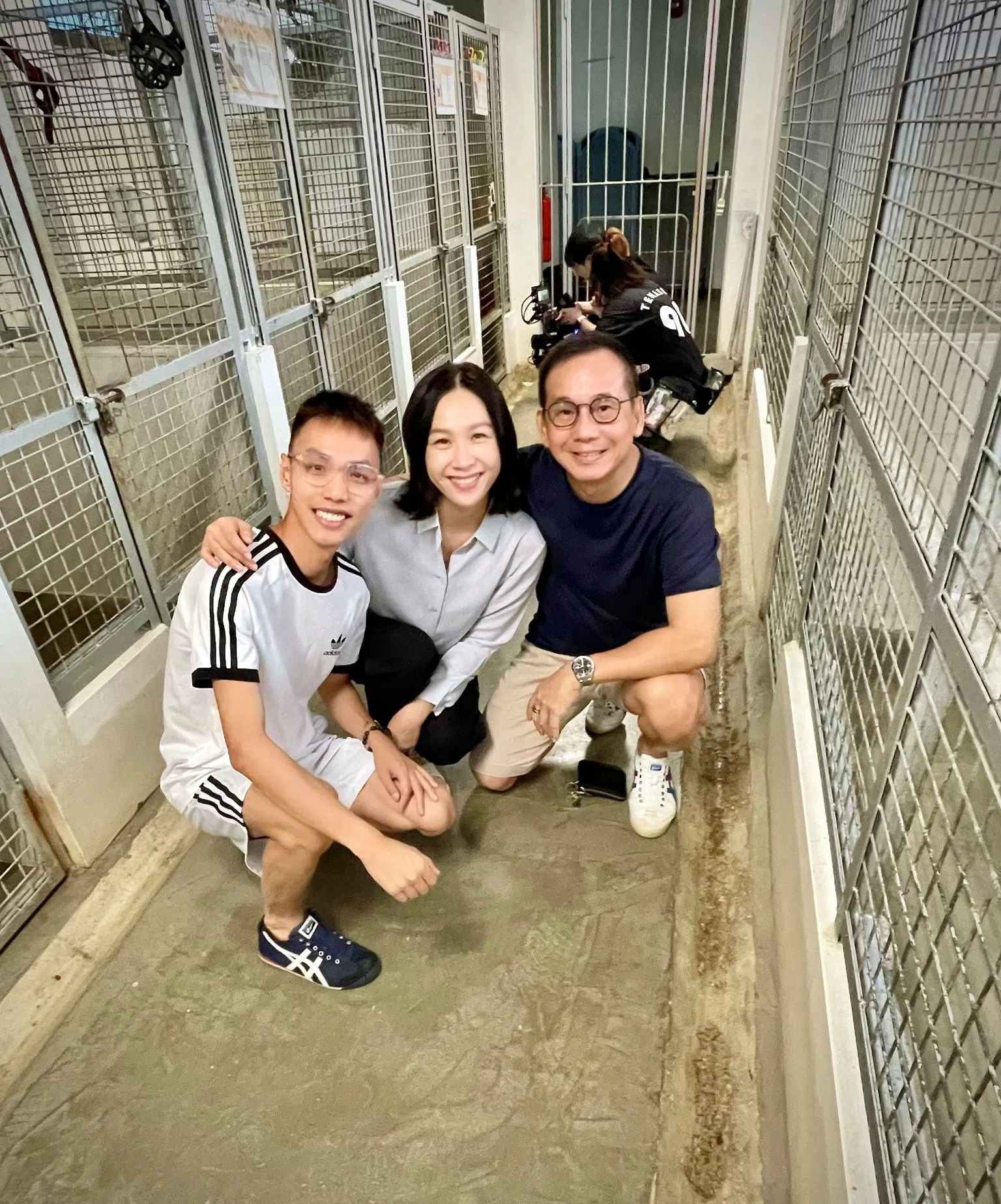 本地艺人雅慧（中）将出现在新晋导演李旻翰（左）的短片中。