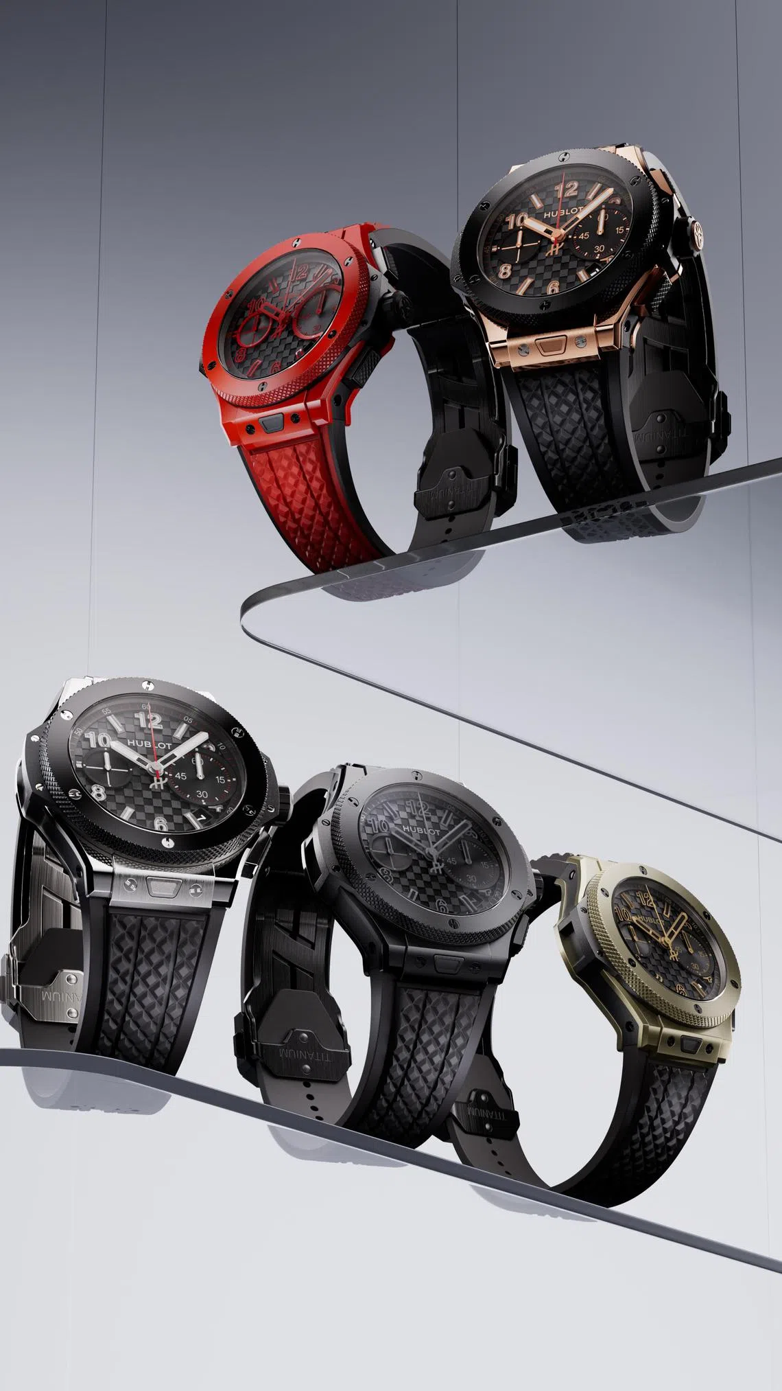 宇舶Big Bang UNICO 20周年纪念腕表，搭载自制UNICO 2自动计时机芯。（宇舶提供）