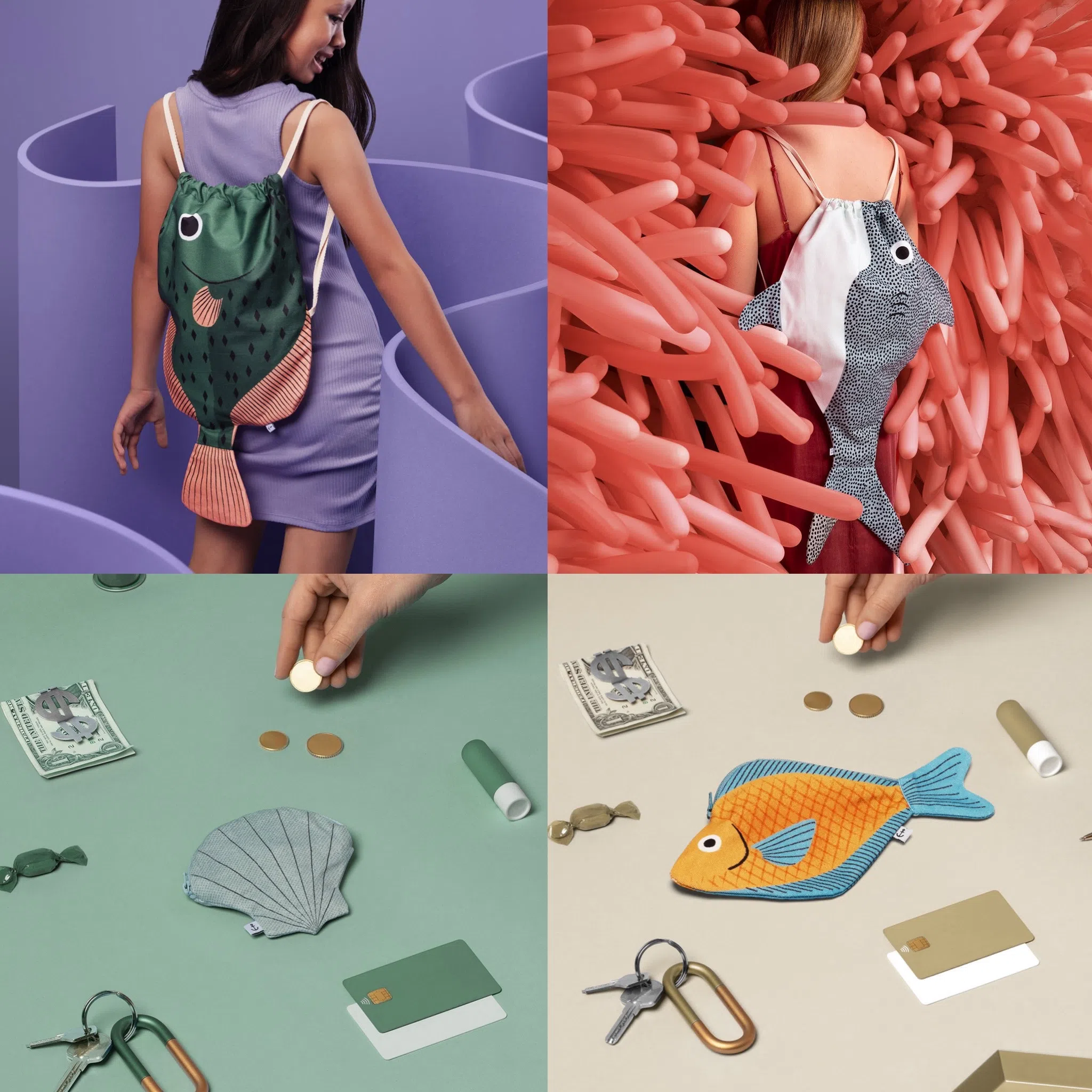 Don Fisher的海洋生物造型包袋琳琅满目。（取自Don Fisher官网）