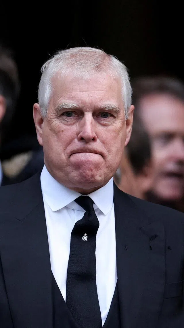 安德鲁是已故英国女王伊丽莎白二世的次子。（路透社）