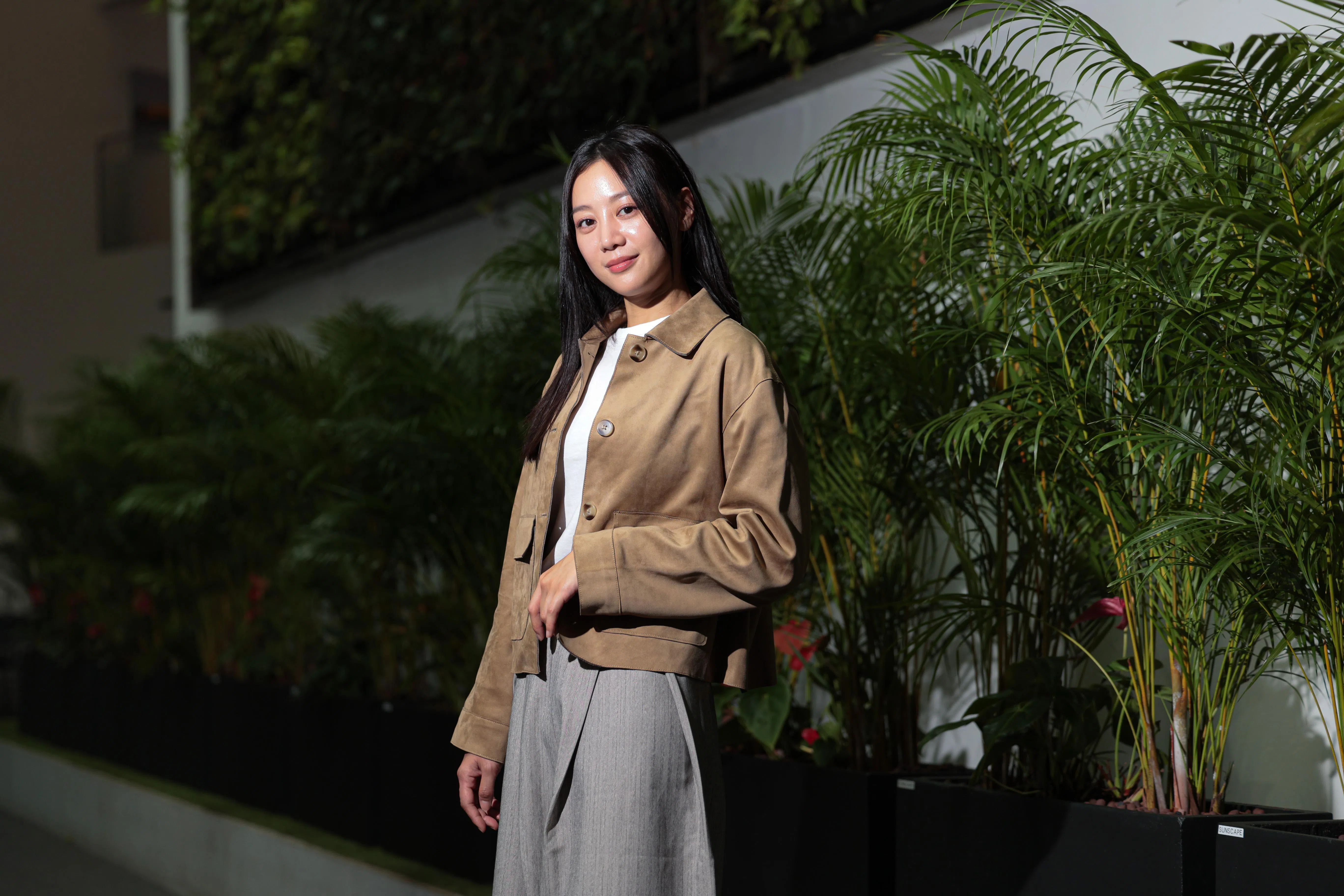 刘怡伶在拍摄《迷茫又无惧的我们》期间华语有进步，但目前处于“停滞期”。（李冠卫摄）