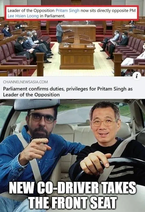 若非煞有其事地描绘并歪曲候选人言行的模因（memes)，就不属于违例，像这张图，明显看得出只是示意，不算违例。（取自网络）