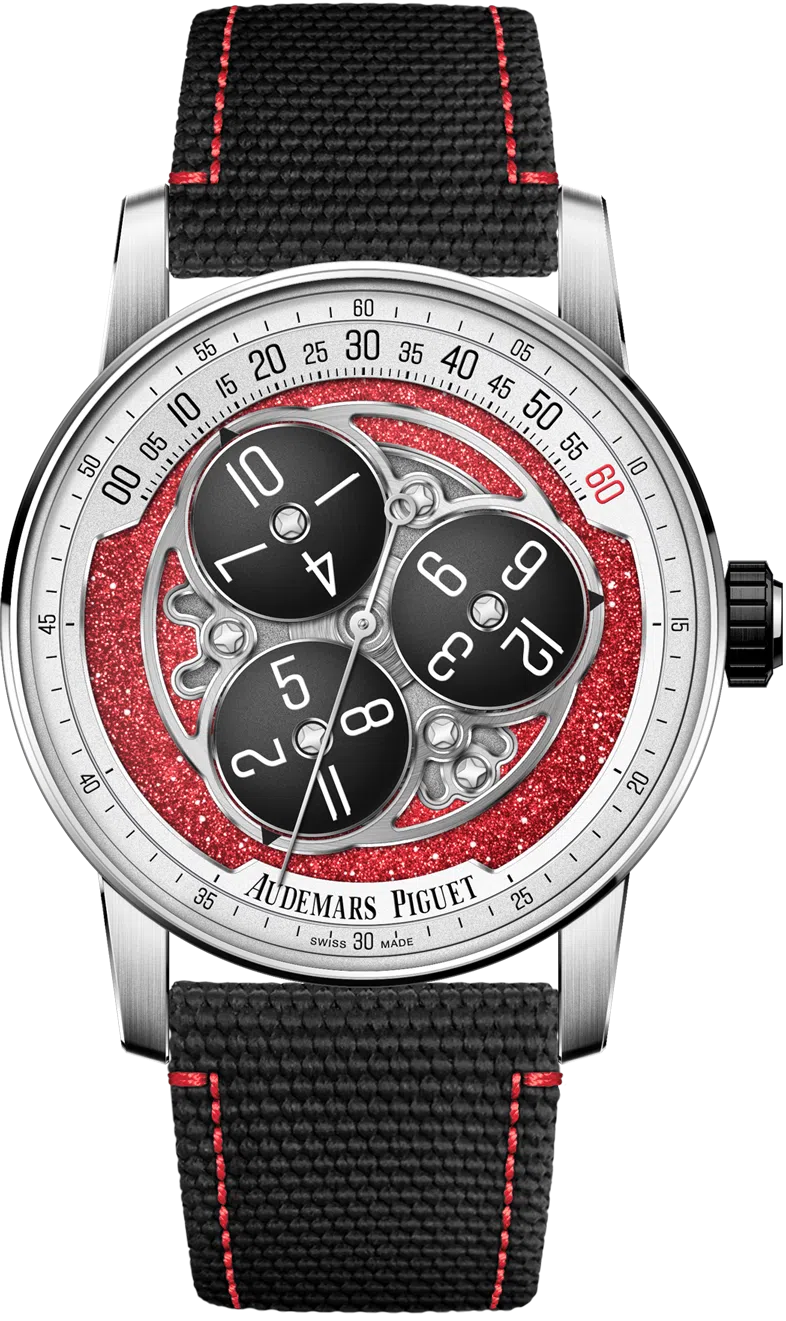 爱彼专为SG60设计的“Code 11.59 by Audemars Piguet Starwheel”腕表。（品牌提供）