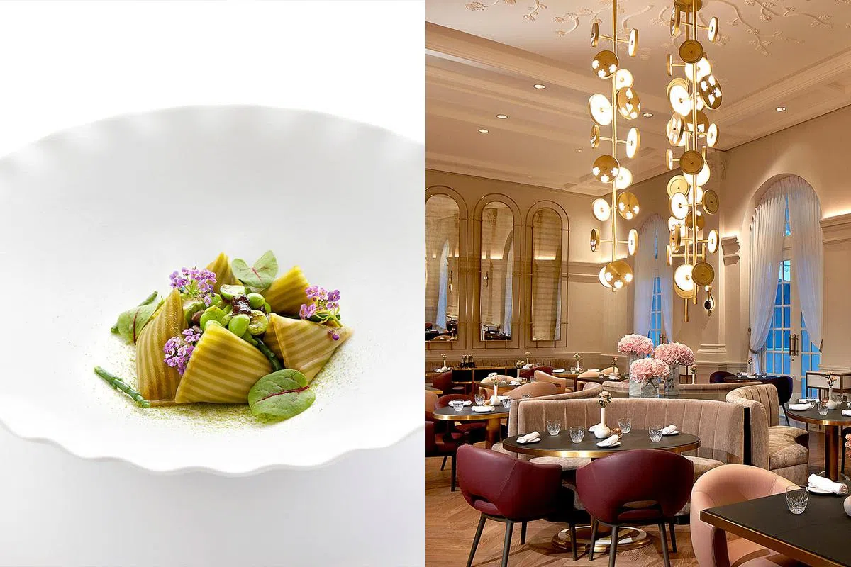 无论在本地或海外品尝美食，到米其林餐厅用餐必不可少。（图/La Dame de Pic, Raffles Singapore提供）