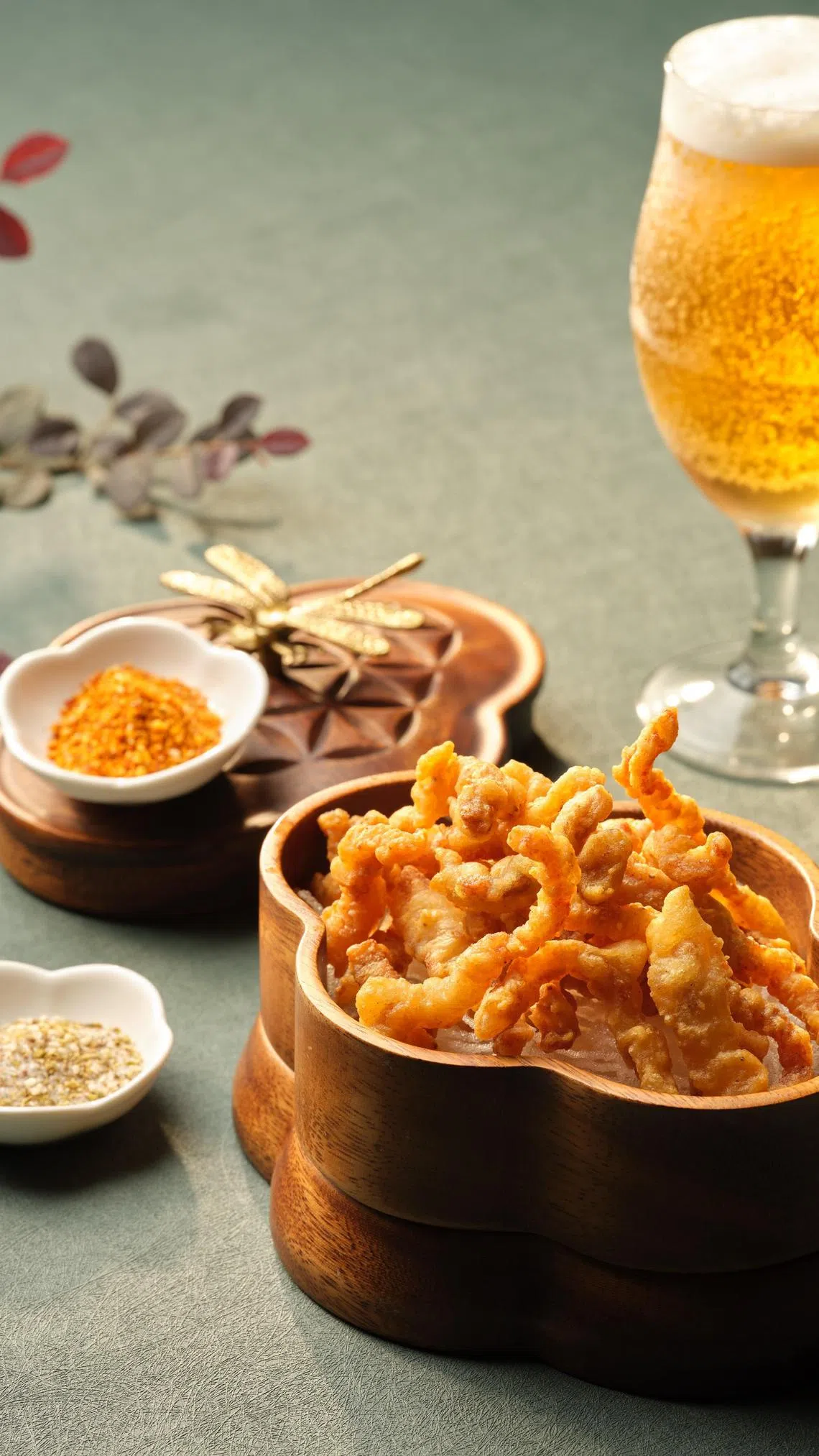 四川豆花饭庄的香脆伊比利亚黑豚小酥肉，开胃爽口。（餐馆提供）