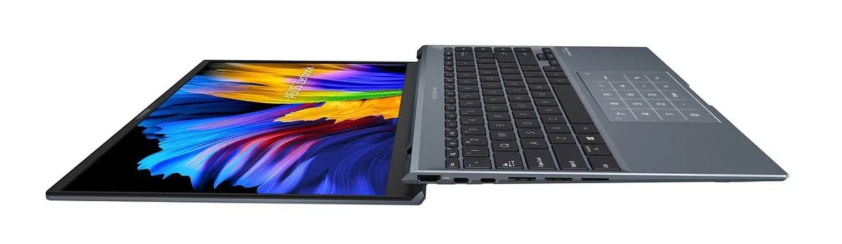 Zenbook 14X品目可以完全摊平在桌面上。（照片由厂商提供）