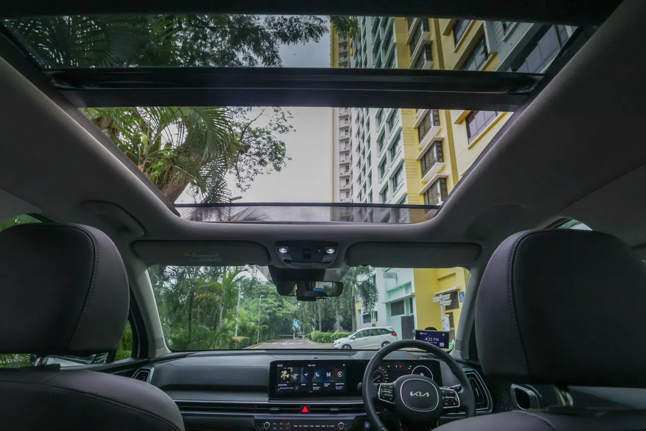 SX Tech Pack配置全景电动天窗。（唐家鸿摄）