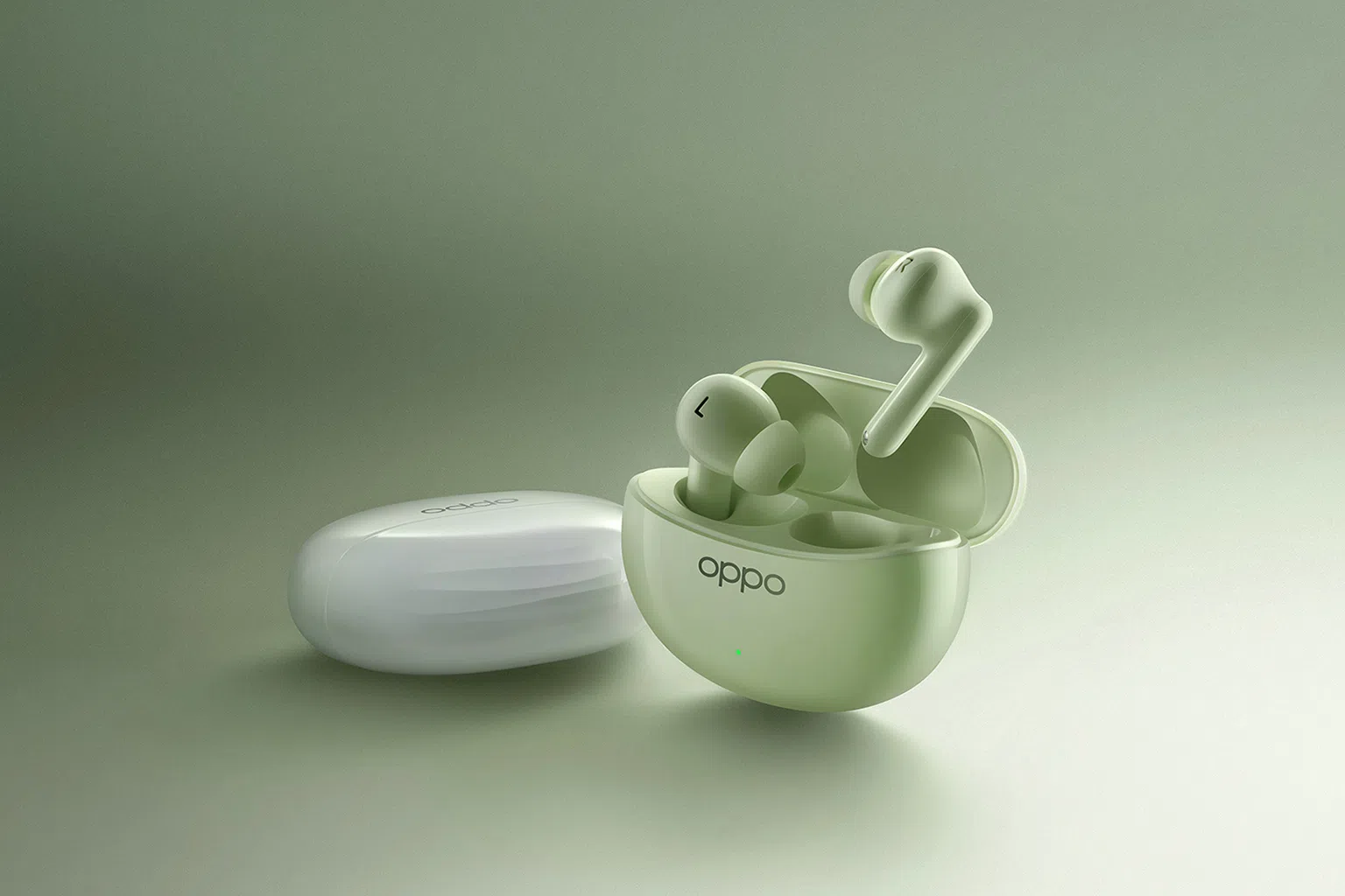 世界首款使用竹纤维振膜的Oppo Enco Air3 Pro耳机。（图/Oppo提供）