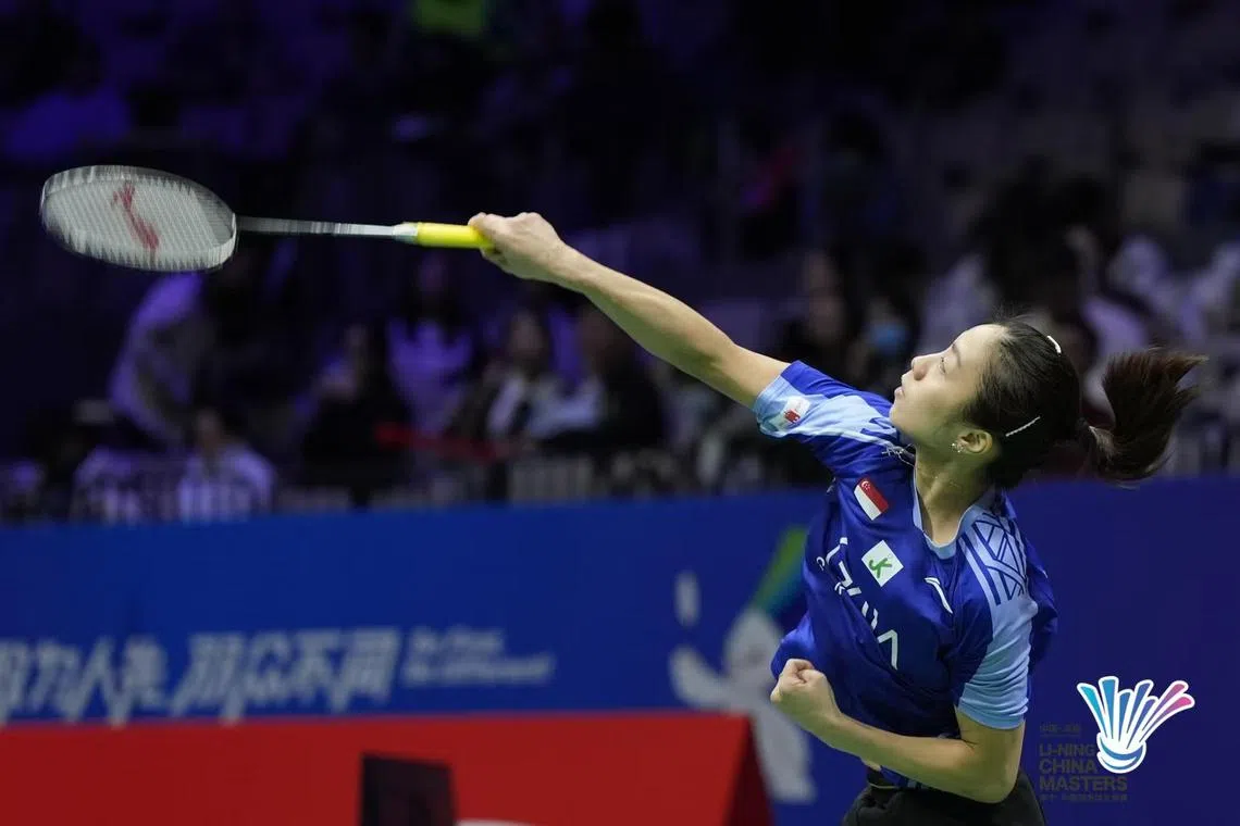 杨佳敏将从巴黎奥运的失利汲取宝贵经验，用来推动自己。（中国大师赛组委会提供）