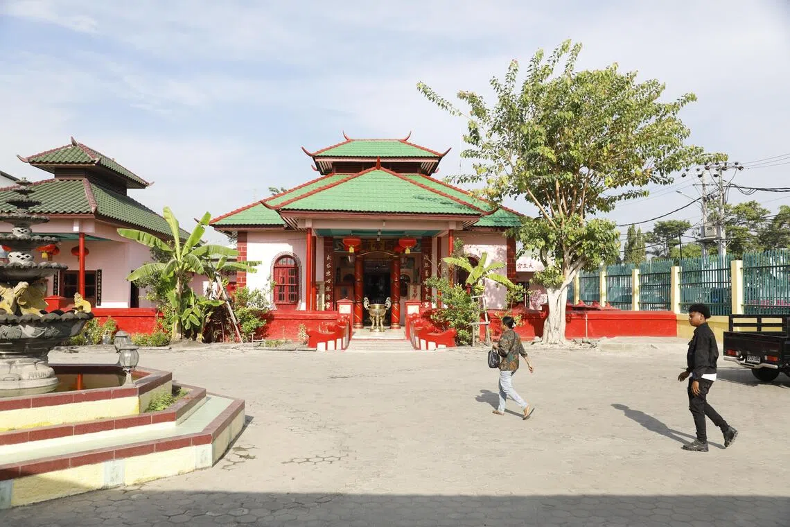 东帝汶首都帝力的关帝庙已有近90年历史。（特约摄影Antonio Daciparu摄）