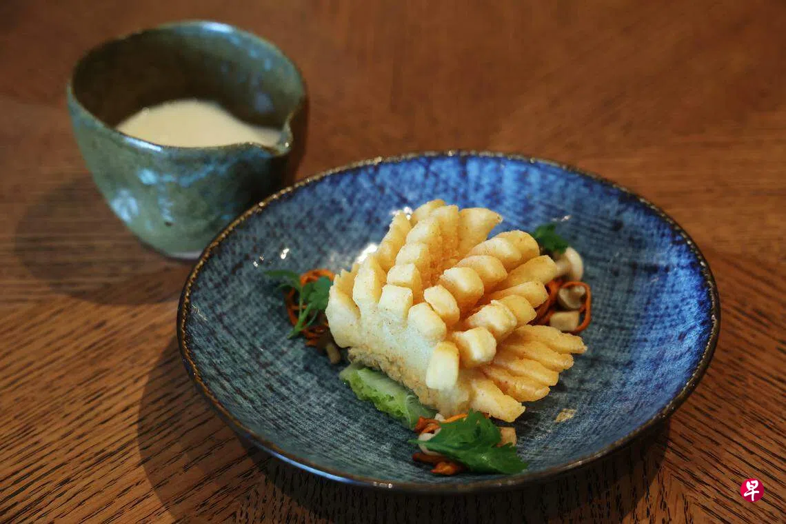 野珍菌豆浆浸鳕鱼鱼鲜豆香| 联合早报