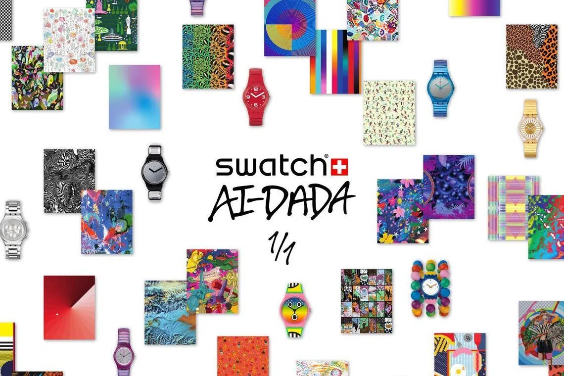 AI-DADA的命名，源自20世纪初以反叛传统闻名的艺术运动——“达达主义”。（斯沃琪提供）