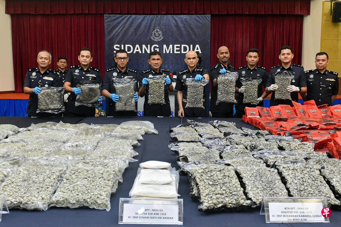 马国警方两周起获约1174万新元毒品