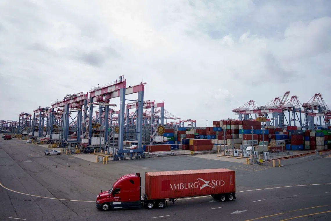 3月6日，美国加利福尼亚州的长滩港。（彭博社）