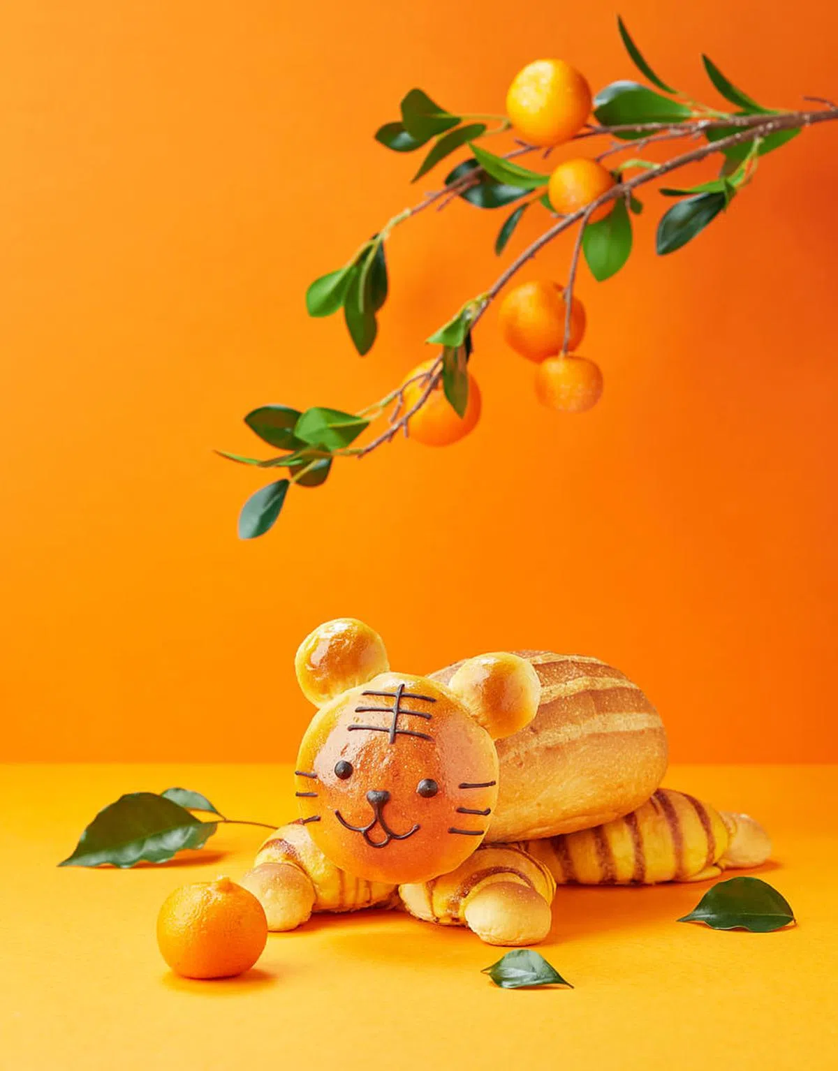 面包物语限定推出虎造型面包。（品牌提供）