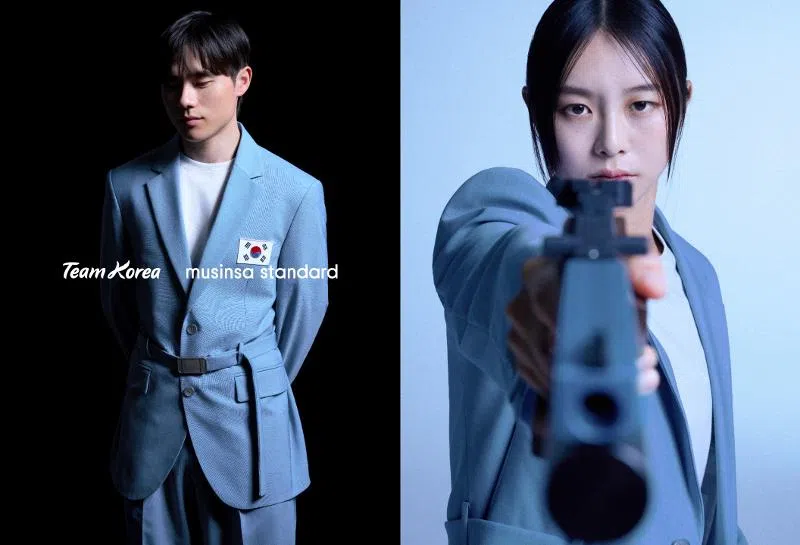 休闲风韩国队服，用色清新。（互联网）