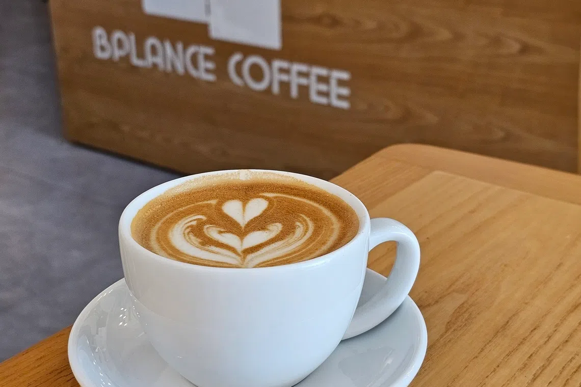 Balance Coffee咖啡座设计简约，让人专注品尝咖啡。（黄亿敏摄）