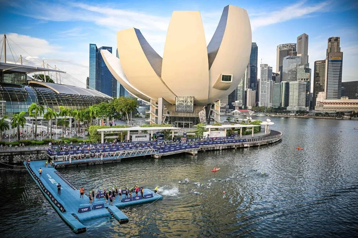 本届赛事将在滨海湾举行，选手在比赛时可一览狮城天际线的风光。（PTO提供）