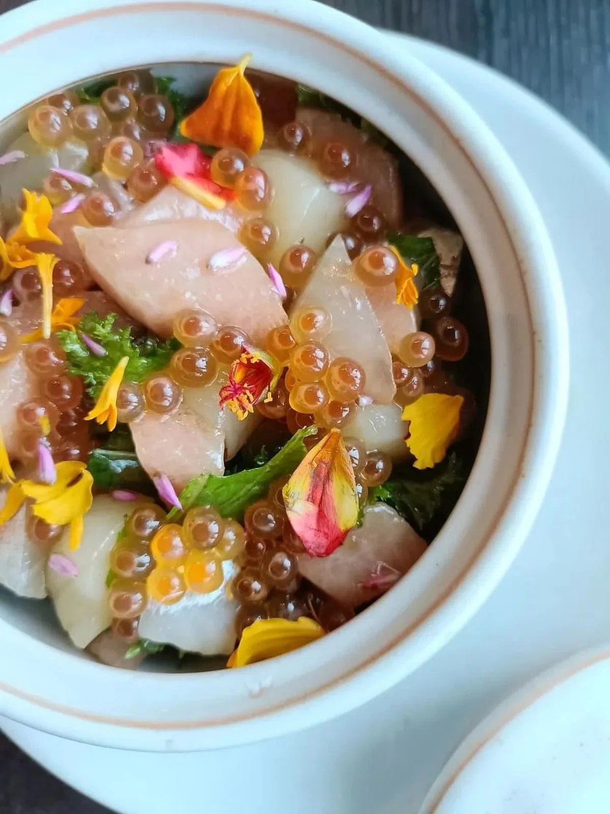 Oumi的海鲜刺身盖饭。（黄亿敏摄）