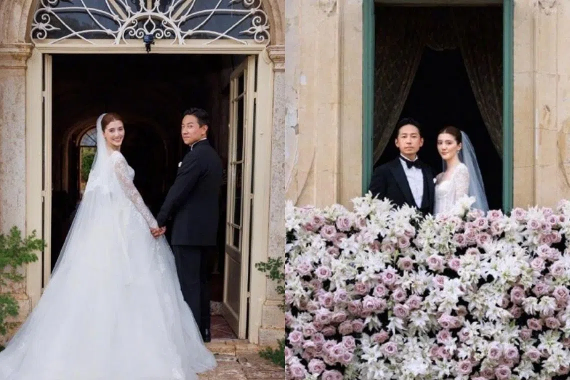 吴千语在微博贴出多张婚礼照片。（取自吴千语微博）