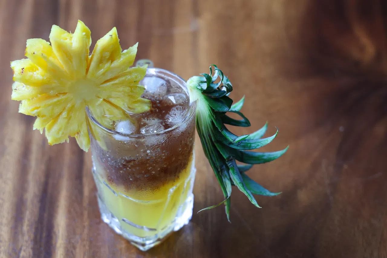 胖大海奇亚籽饮料，酸爽开胃。（林明顺摄）