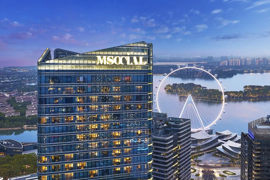 苏州M Social酒店是MHR在中国自营的十多家酒店之一，融合现代设计与在地特色，展现品牌独特风格。（图/MHR提供）