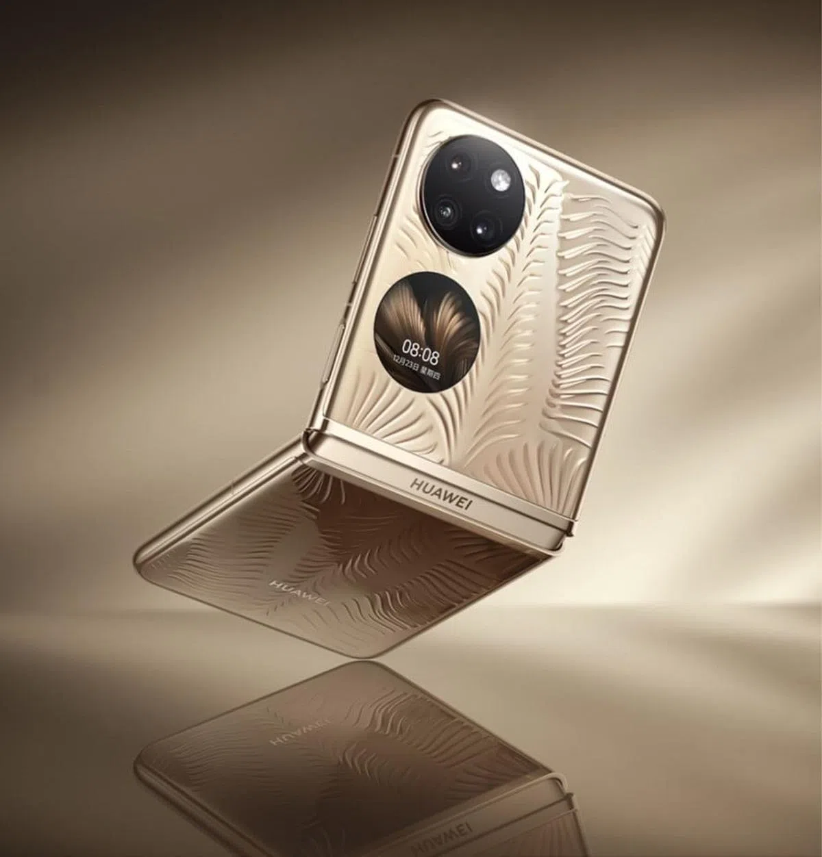 P50 Pocket是华为最新折叠手机。（厂商提供）