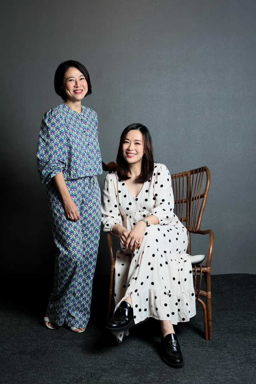 许美珍和林慧玲赞唐永健导演“人好且一点都不凶”。（龙国雄摄）