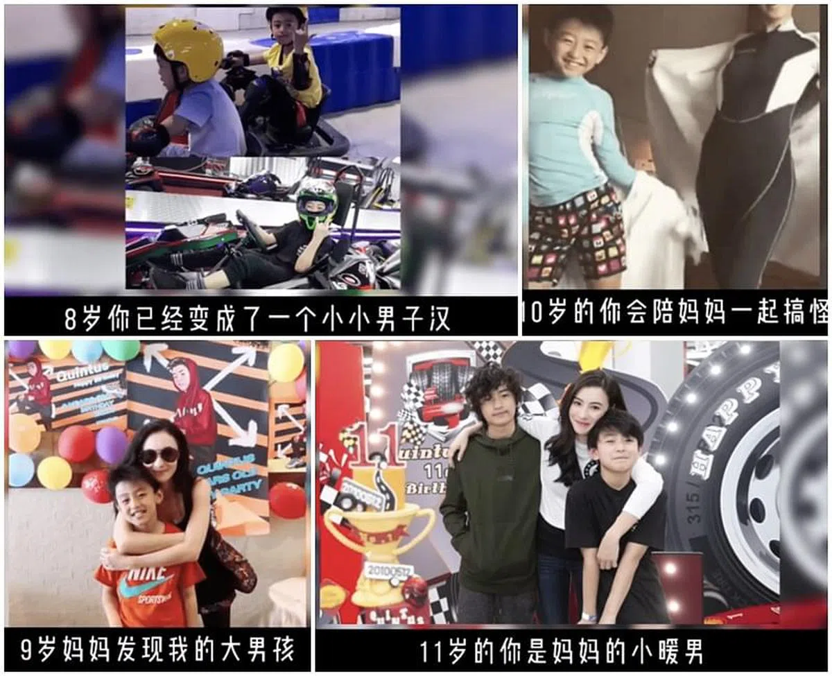 Quintus从8岁到11岁的样子。（艺人IG截图）