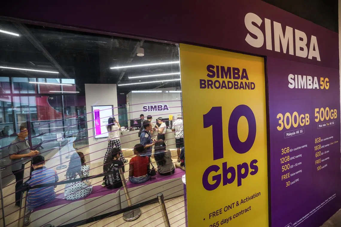 Simba专为乐龄用户打造的低价配套具有吸引力，每月5元可使用400GB移动数据流量。（关俊威摄）