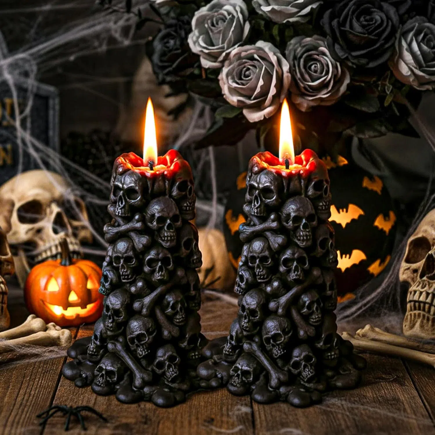 骷髅蜡烛塔。（取自amazon.sg）