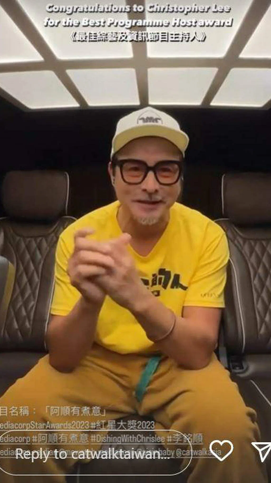 李铭顺在IG发表得奖感言。（取自凯渥IG）
