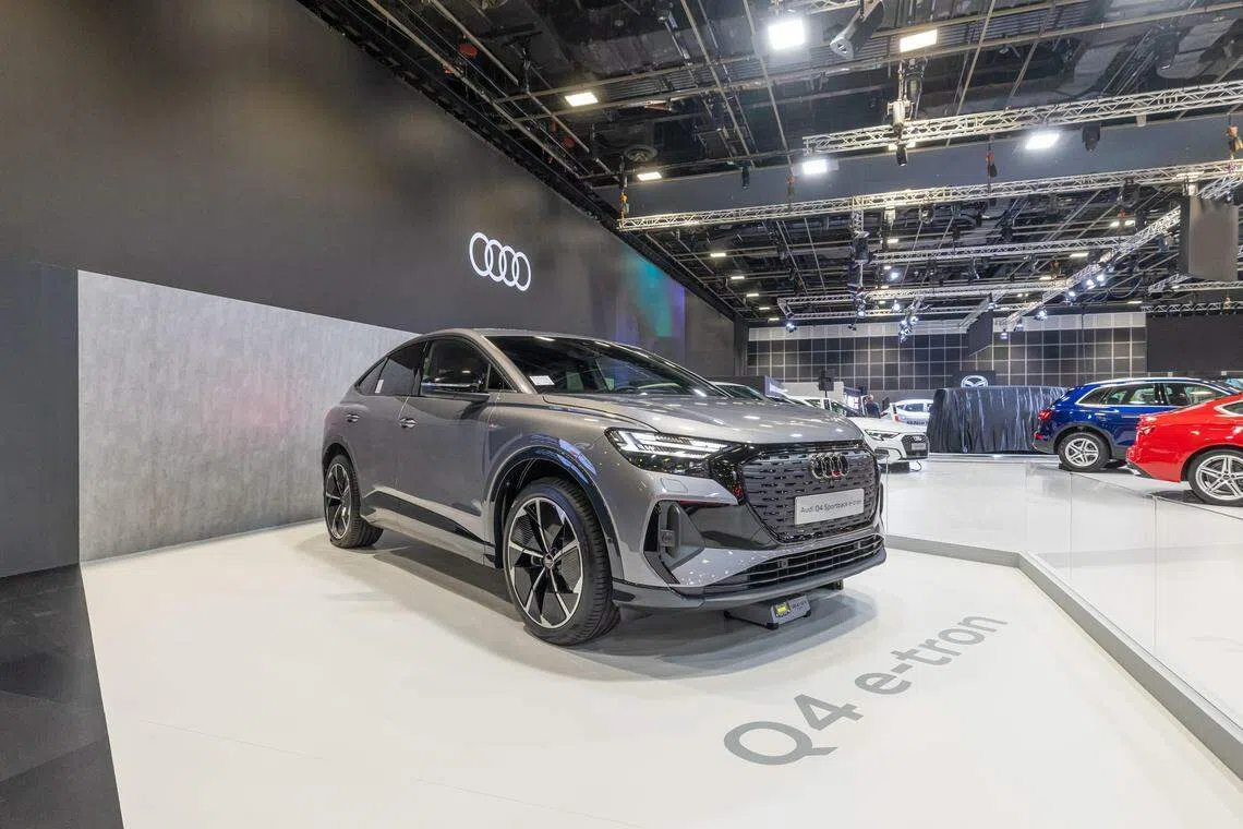 奥迪Q4 e-tron有全套驾驶员辅助功能。（奥迪提供）