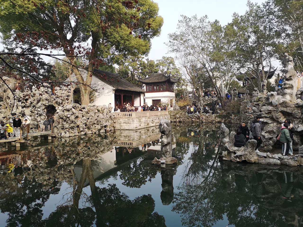 狮子林富江南水乡特色。（作者提供）